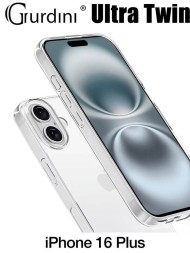 Чехол накладка для iPhone 16 Plus Gurdini Ultra Twin 1 mm (прозрачный)
