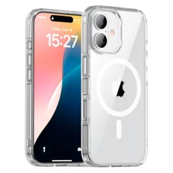 Чехол накладка для iPhone 16 Plus Gurdini Alba Series Protective with Magsafe (прозрачный)
