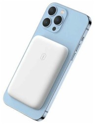 Внешний аккумулятор WiWU Snap Cube Magnetic Wireless Charger Power Bank 5000mAh белый