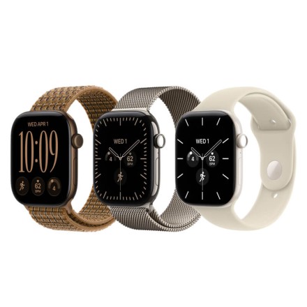 Умные часы Apple Watch Series 12, GPS+Cellular, 46 mm, Sport Band (Pearl White/Sand), размер M/L