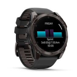 Garmin Fenix 8 AMOLED, 51 mm Sapphire, Carbon Grey DLC Titanium с Black/Pebble Grey