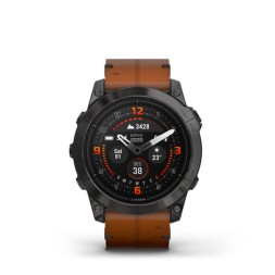 Garmin Epix Pro Gen 2 Sapphire Edition, 51 mm (Carbon Grey DLC Titanium/Chestnut Leather Band)