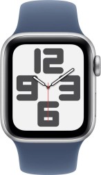 Apple Watch SE 2, 40 мм спортивный ремешок (серебристый)